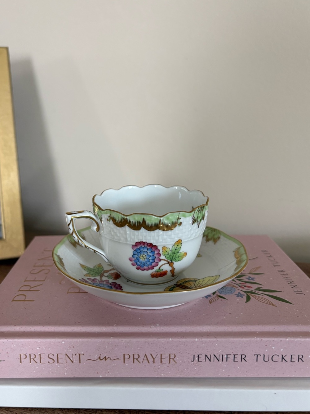 Herend Queen Victoria Teacup and Saucer